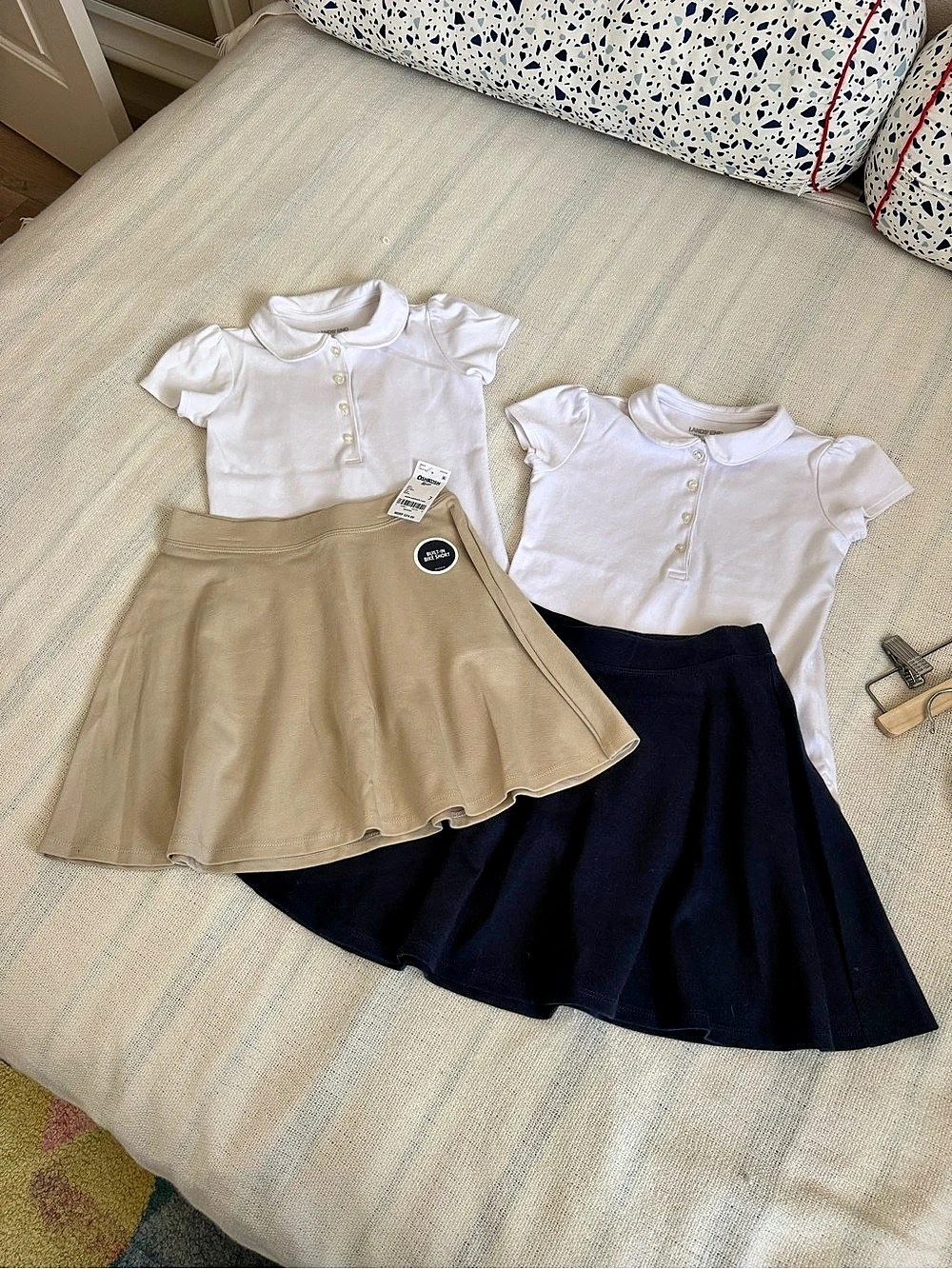 Girls School Uniform Lot of 4 Lands’ End & OshKosh Size 5-7